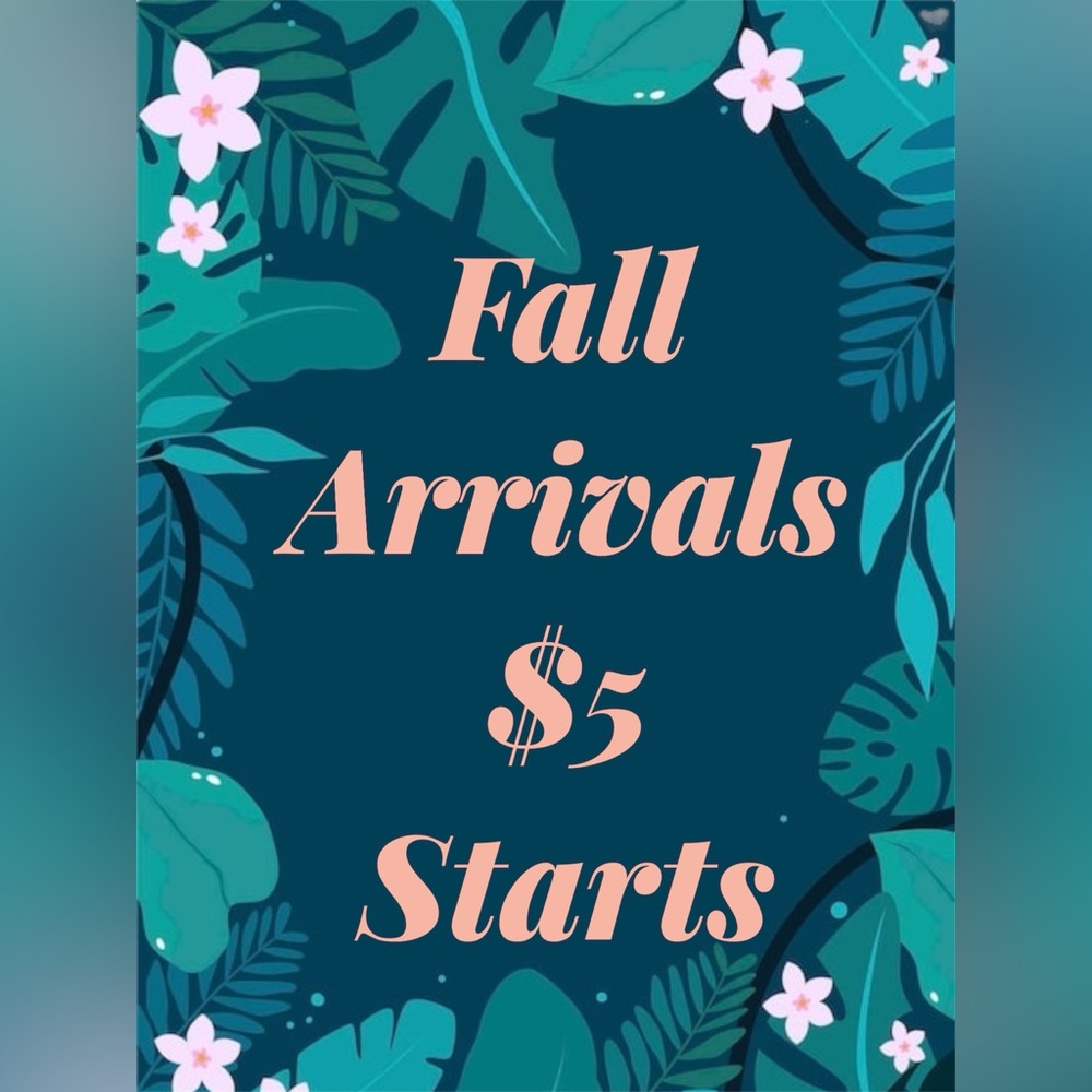 $5 Starts Fall Arrivals Womens Clothes